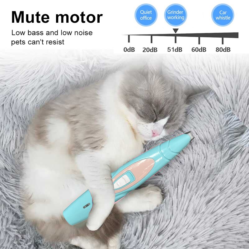 Cortapelos eléctrico para perros, pies de recortador de pelo para mascotas, peluquería, cortador de pelo para perros, pedicura