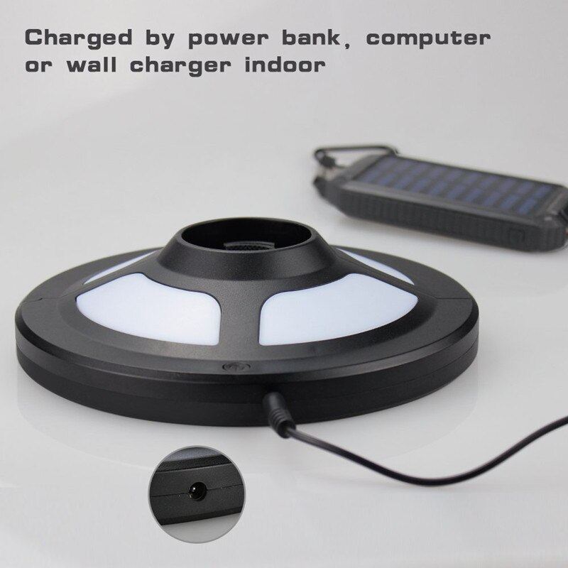 Hjemmet have udendørs belysning led solparaply lys gård paraply lampe til camping telt lys understøtter usb opladning