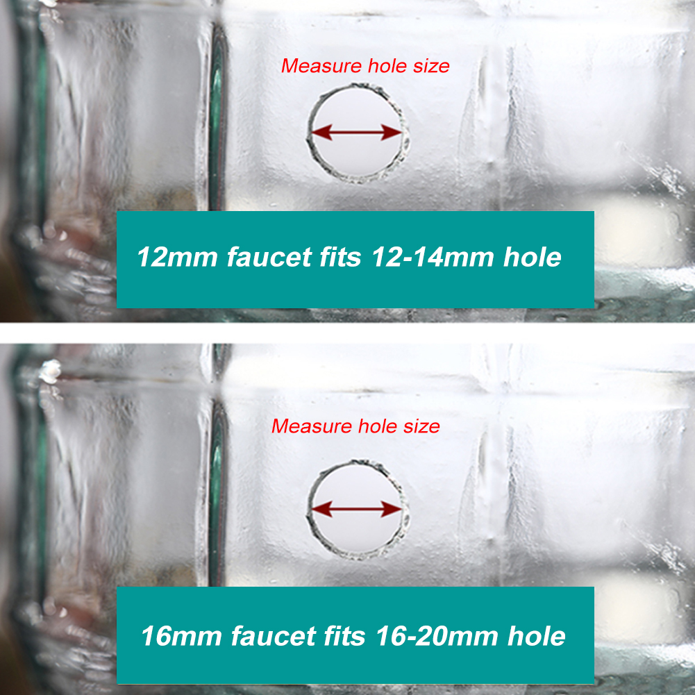 1PCS 16mm 12mm Drink Dispenser Drank Wijn Vat Tap Spigot Water Rvs Koffie Sap Kraan