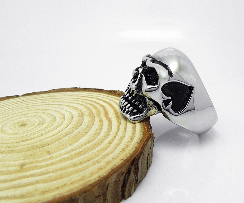 Zorcvens Gothic Heren Rvs Cool Skull Ring