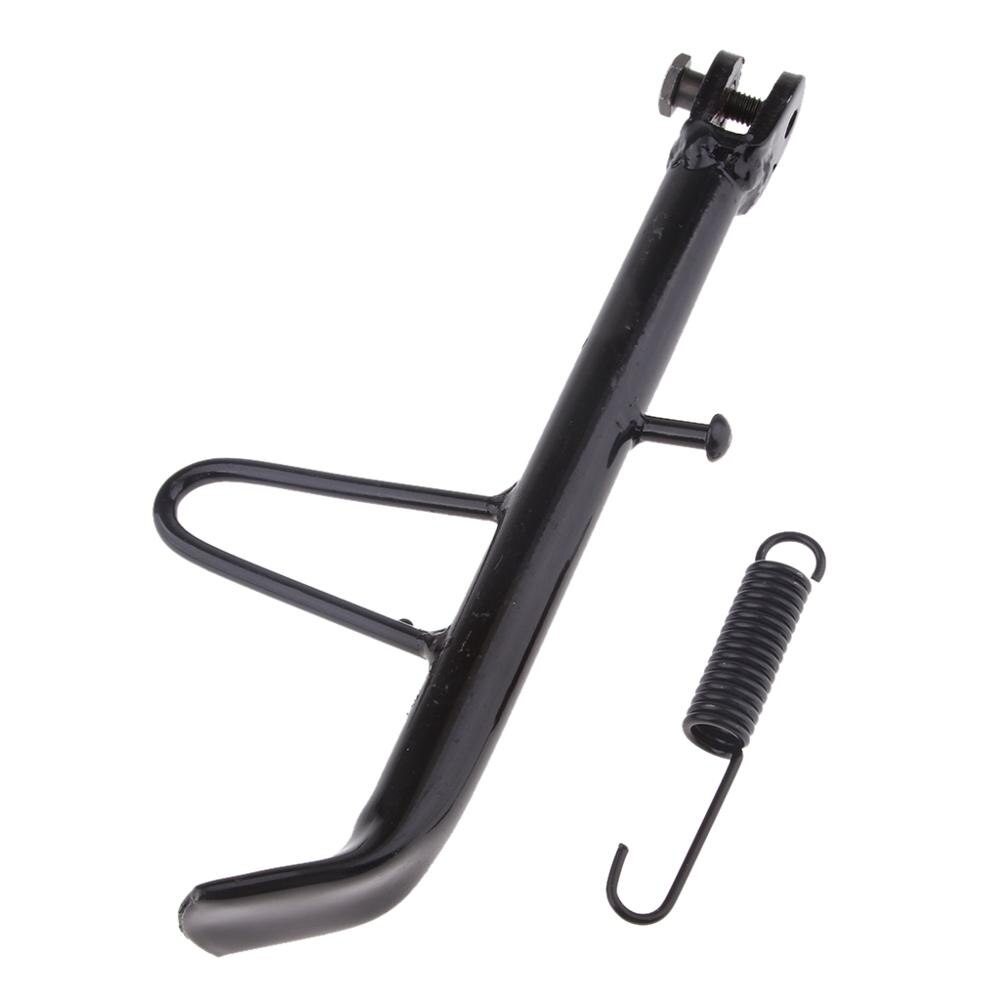 Motorrad Universal- Ständer Seite Seitenständer Parkplatz Gestell Unterstützung Fuß Rolle E-Fahrrad 21cm Schwarz: Schwarz  19cm