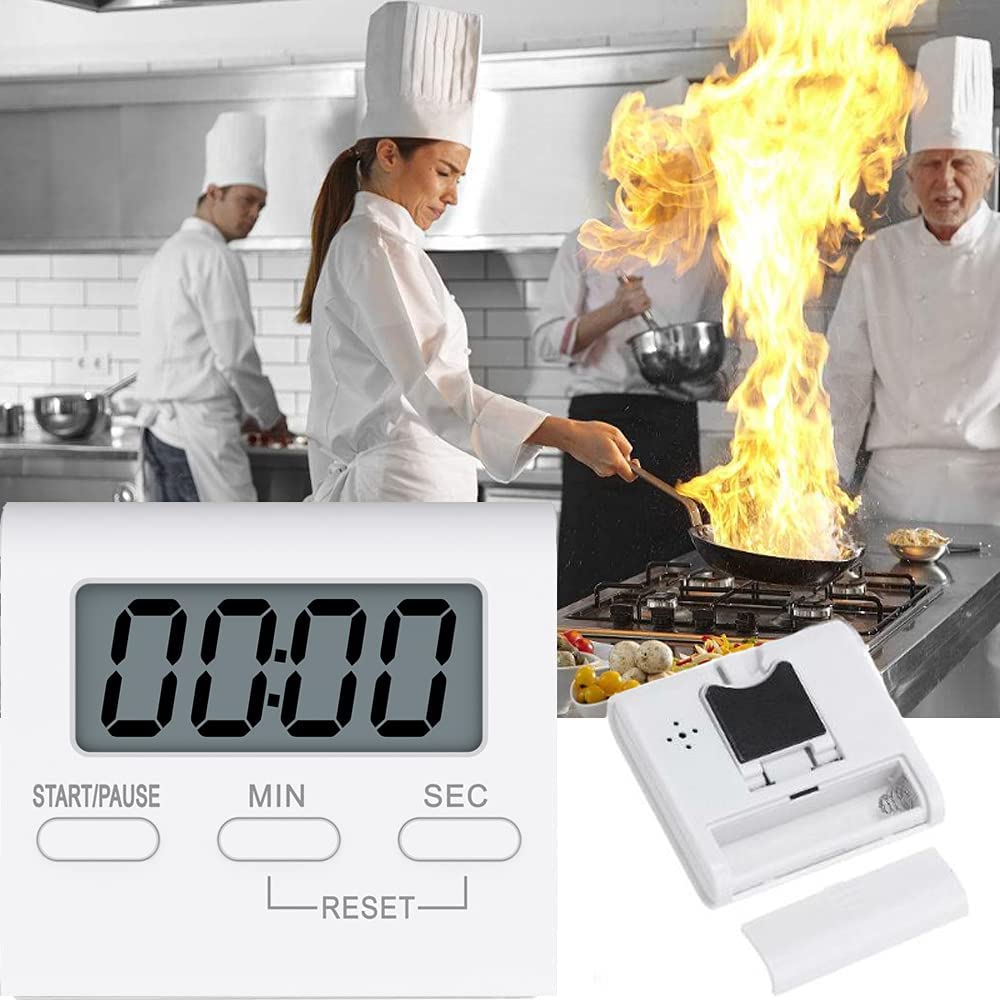 Magnetic Kitchen Timer Countdown Timer LED Digital Screen Multifunctional Visual Alarm Clock for Study Sport Cooking