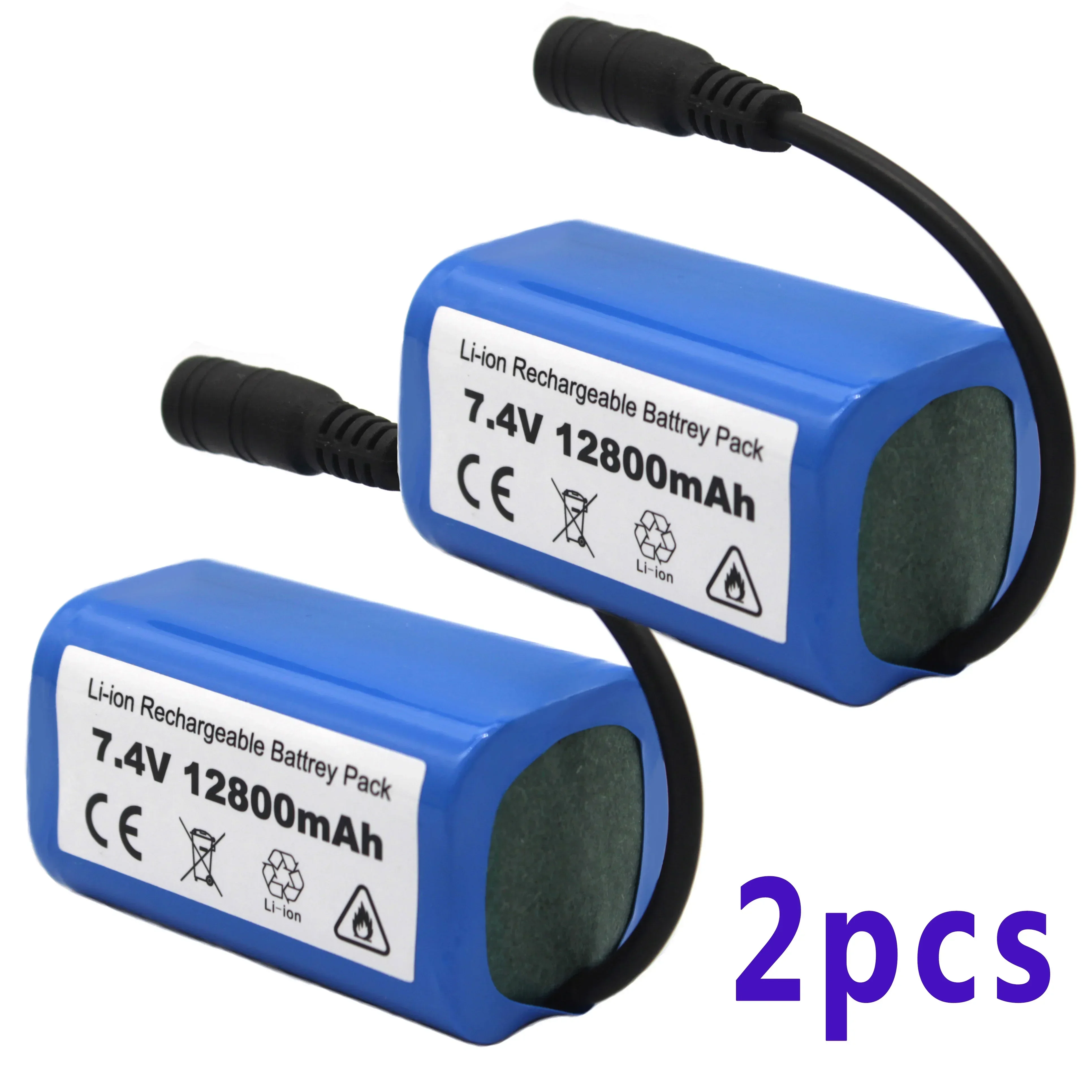 Nueva batería LiPo mejorada, 7,4 V, 12800 MAH, t1882011-5, t888, v007, h18, C18.: Azul