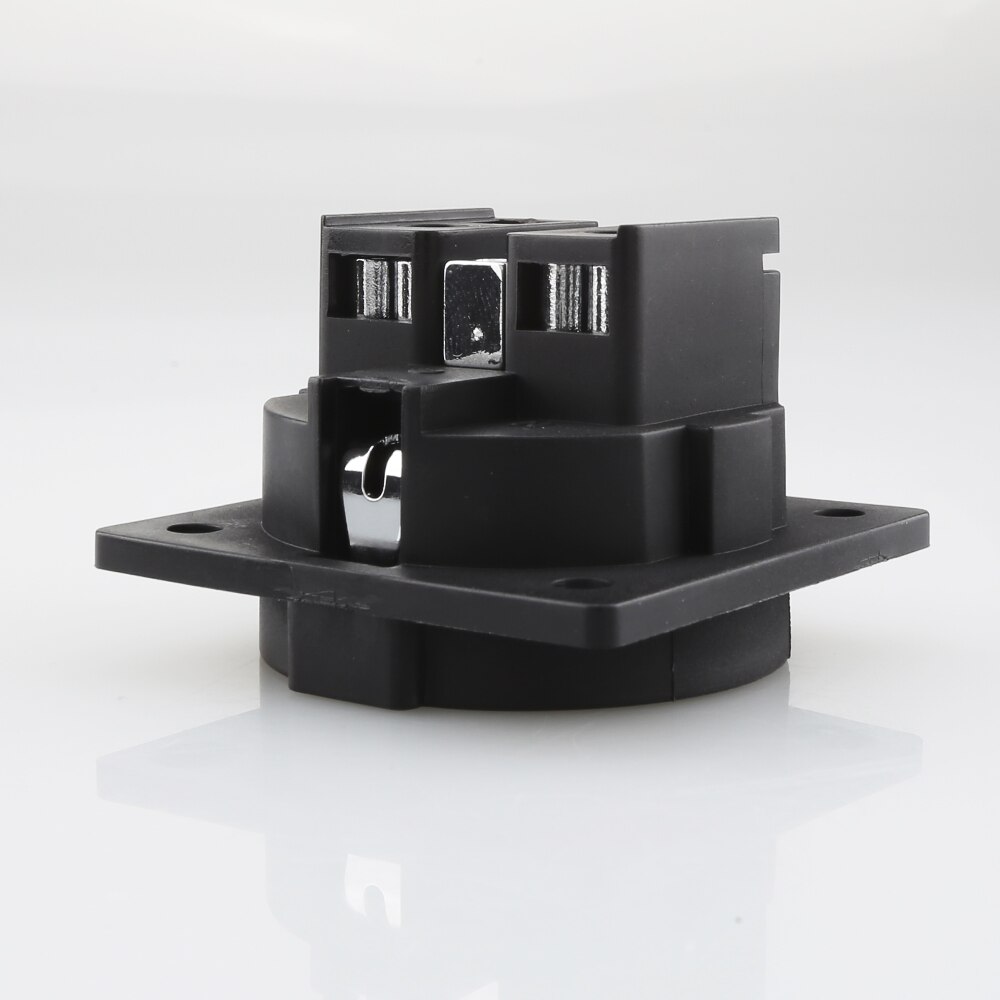 AE03G Gold/Rhodium Plated Schuko Plug Socket HIFI AC 250V 16A EU 2 pin IEC inlet Power Uitimate Schuko Chassis 1PC