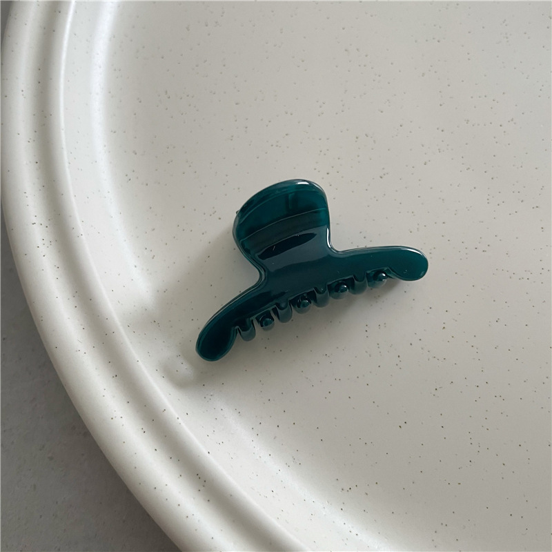 Pinza de pelo acrílica de color con textura de gelatina, flequillo lateral rectangular geométrico de tamaño pequeño, Pinza de agarre pequeña, accesorios para el cabello versión coreana