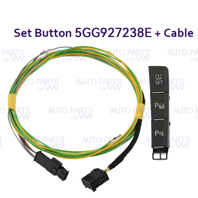 Car ESP OFF Button Start Stop Mode Driving Pattern OPS Parking Assist Model Switch For VW Golf 7 MK7 5GG927238E 5GG927137E: green