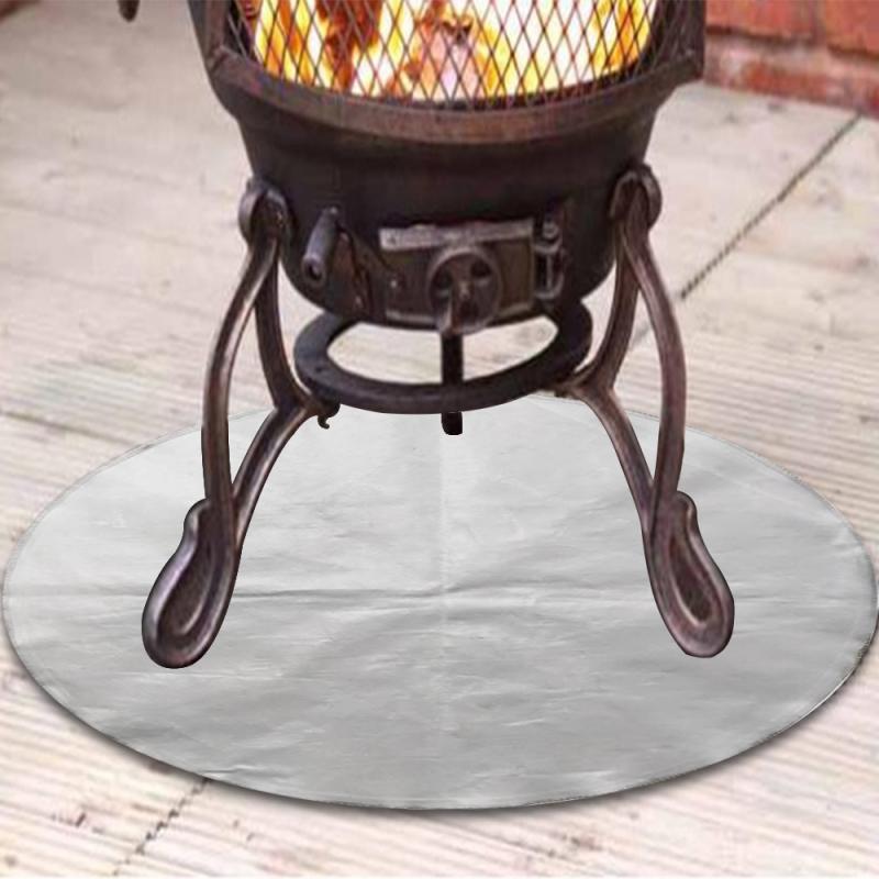 Fire Pit Mat Fireproof Grill Mat Round 24/32/36/40inch For Home Outdoor Patio Wood Burning Stove Campsite Party Festival