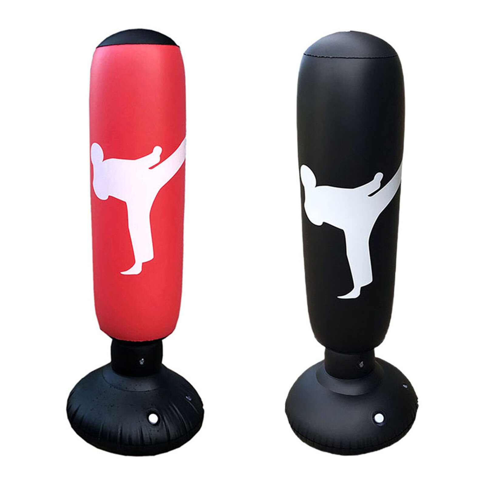 Saco inflable de boxeo de 63 pulgadas para niños y adultos, saco de boxeo para gimnasio, Karate, Taekwondo, práctica de entrenamiento