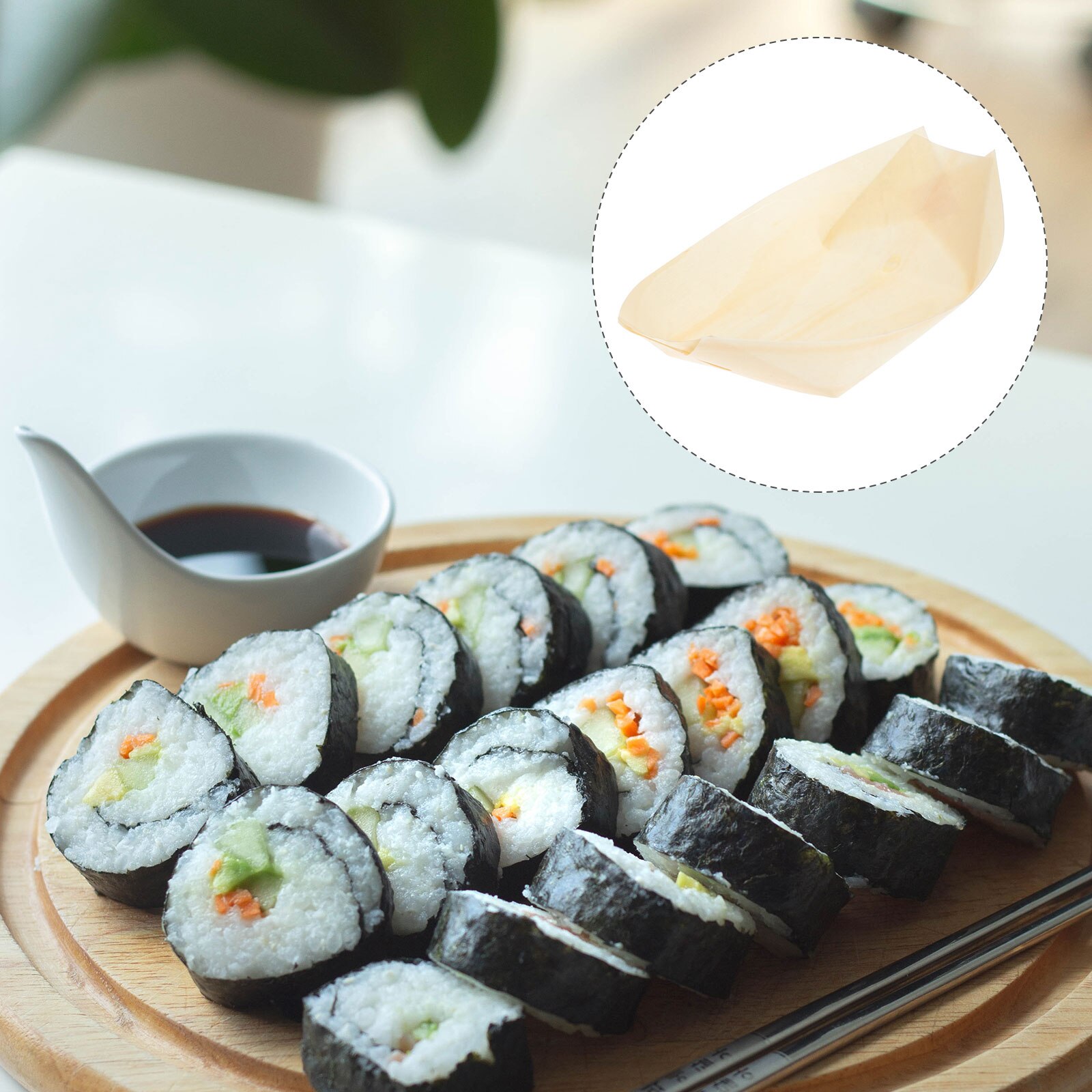 50pcs Wooden Bowl Snack Bowl Wood Snack Bowl Wooden Snack Bowl Food Container