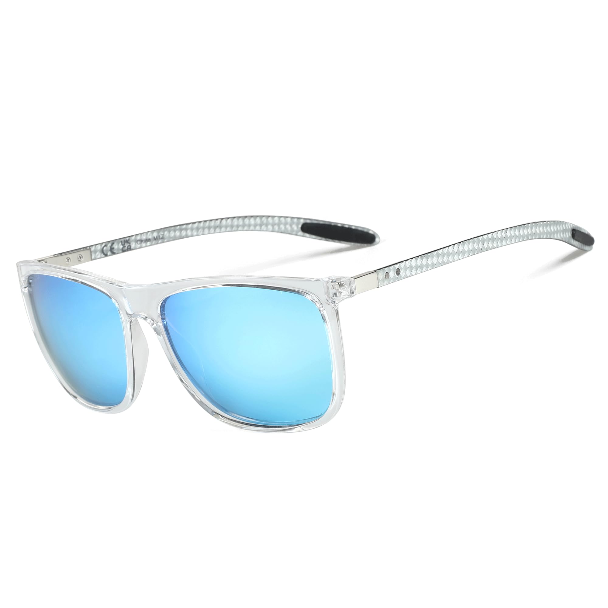 ZENOTTIC gafas de sol polarizadas cuadradas para hombres gafas de sol ultraligeras de fibra de carbono para conducir, pescar, deportes de Golf protección UV400: Verde oscuro