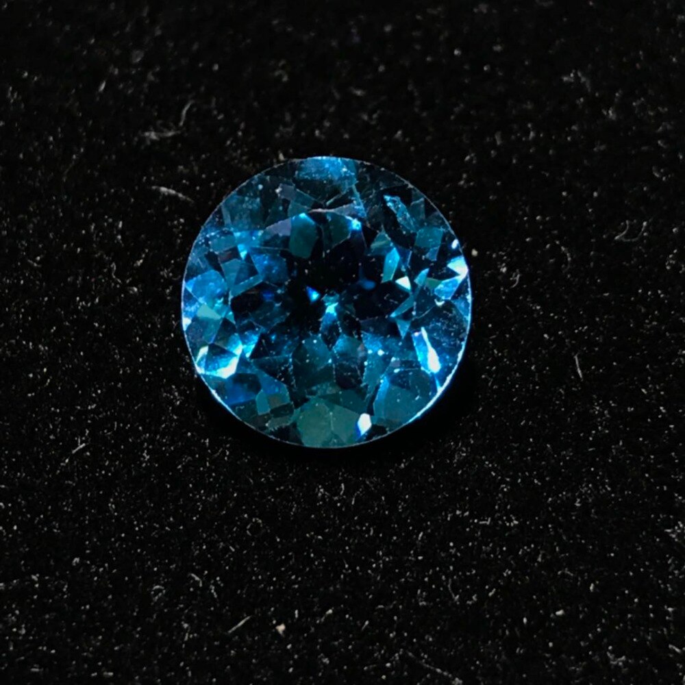 Pierre topaze naturelle de couleur bleu ciel, pierre précieuse en vrac de coupe ovale de 10x10mm, 100% 4.3 ct