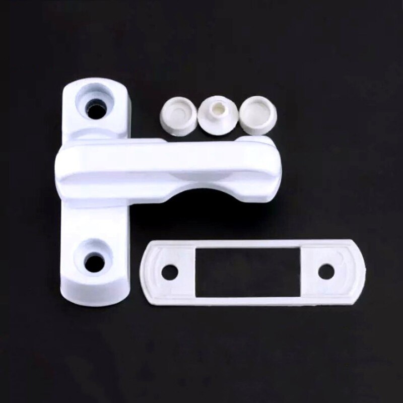 Plastic UPVC T-Shape Lock for Window Door Sash Jammers Extra Security Lock