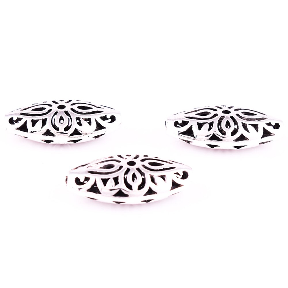 Antique Tibetan Silver Loose Metal Beads Spacer for Jewelry Making for Man Women Bracelet Necklace Earrings