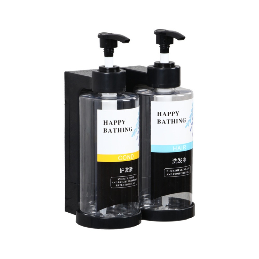 300ML Shampoo Bodywash Dispenser Bottles Wall-mounted Amber Empty Shampoo Bottles with Pumps Large Capacity Shower Bottles: Yellow