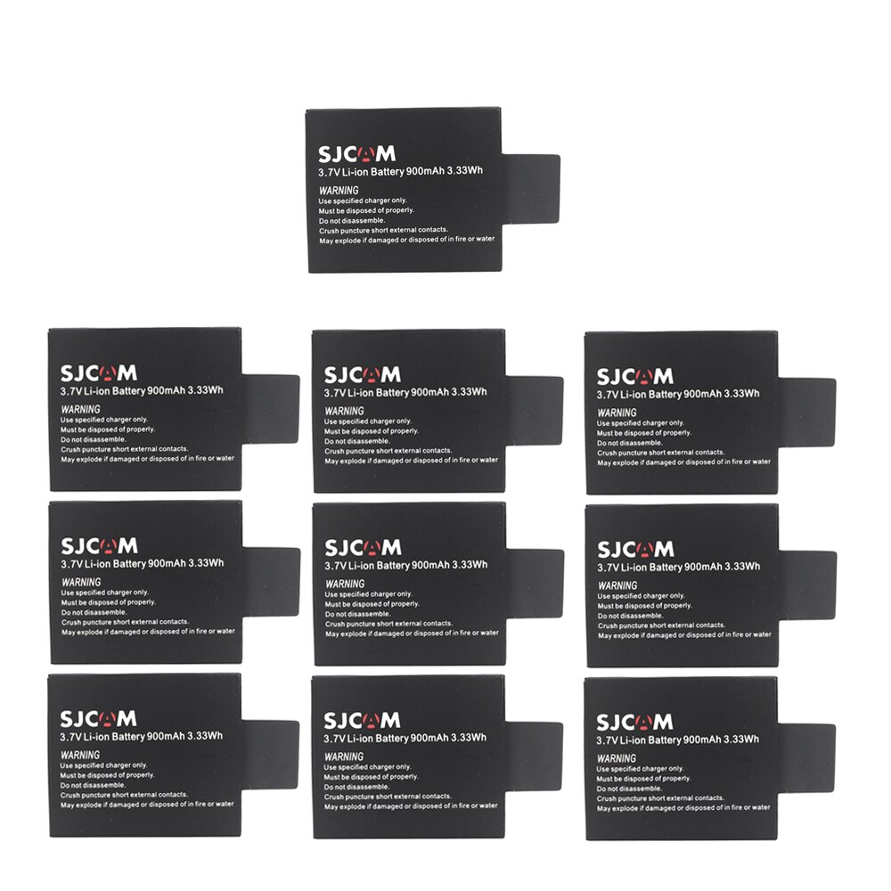 Para SJCAM batería SJ 4000 5000 SJ7000 SJ4000 SJ5000 SJ6000 - SJ9000 M10 EKEN 4K H8 H9 GIT-LB101 de batería de la cámara: 10x Batteries