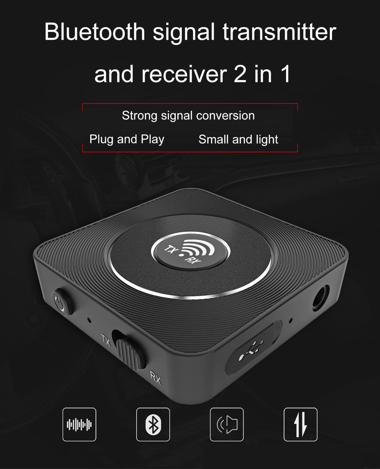 Receptor Bluetooth 5,0 RCA AptX LL, adaptador de música inalámbrico, Jack de 3,5mm, AUX, para TV, auriculares, altavoz, tipo RCA para coche, transmisor de Audio