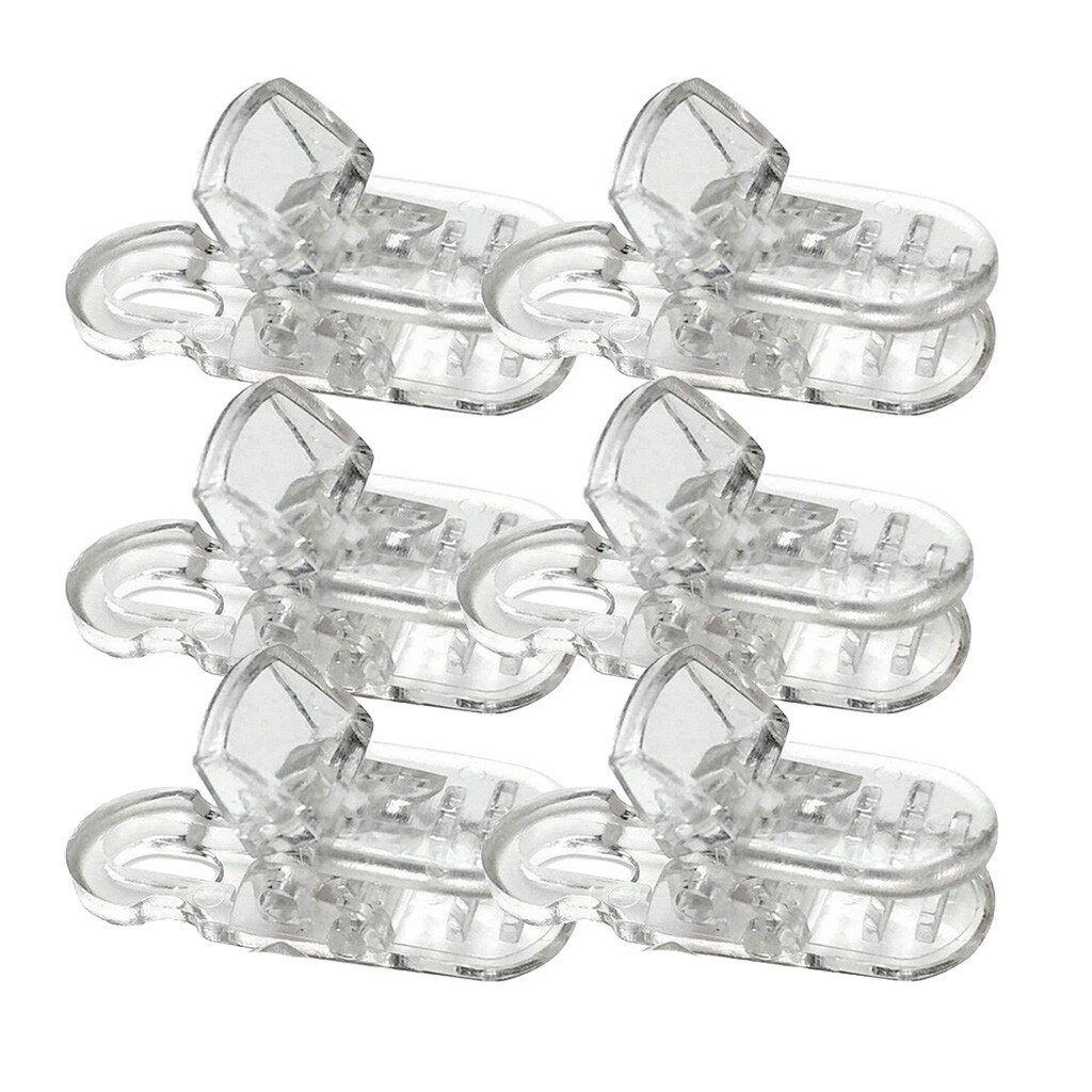 6 Pcs Clear Sewing Craft Quilt Binding Plastic Clips Clamps Pack Sewing Accessories Portable Garment Clips z2: Default Title