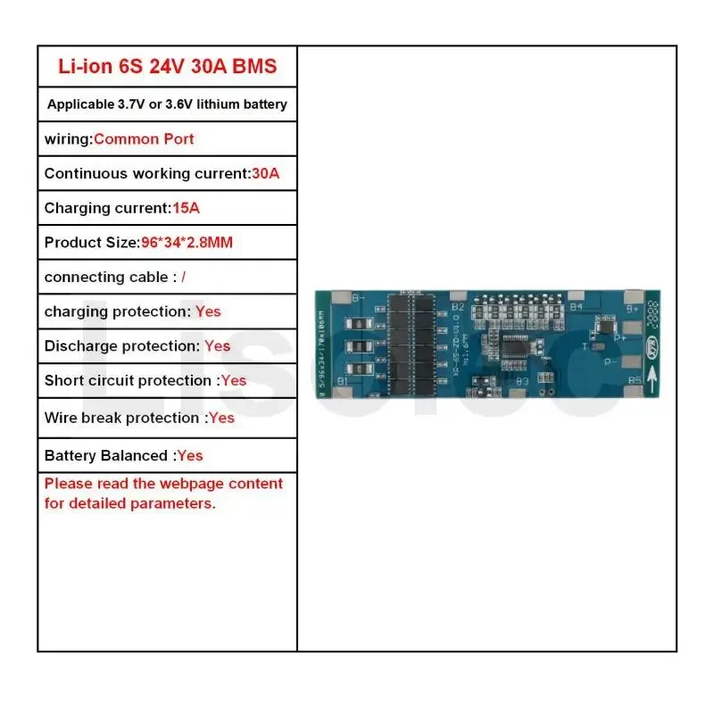 6S1P 6S2P 6S3P BMS 6S 24V 10A 20A 30A 40A Ladung Entladung Schutz Bord für 22,2V 25,2V 18650 21700 Li-Ion Batterie Pack: Brown
