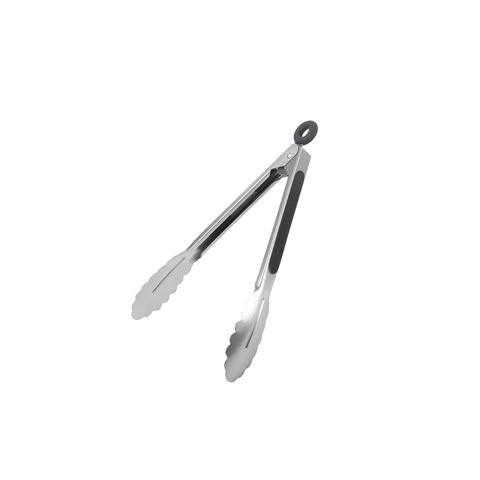304 Stainless Steel Kitchen Tongs Brushed Steel Food Tongs With Ergonomic Grip Metal Kitchen Tongs Barbecue Cooking: B