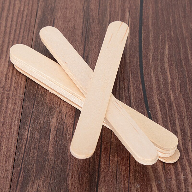 50/100 stuks ijsstokjes, natuurlijke houten stokjes, ijslepel, handwerk, kunstlolly's, ijsvormpjes, doe-het-zelfbenodigdheden