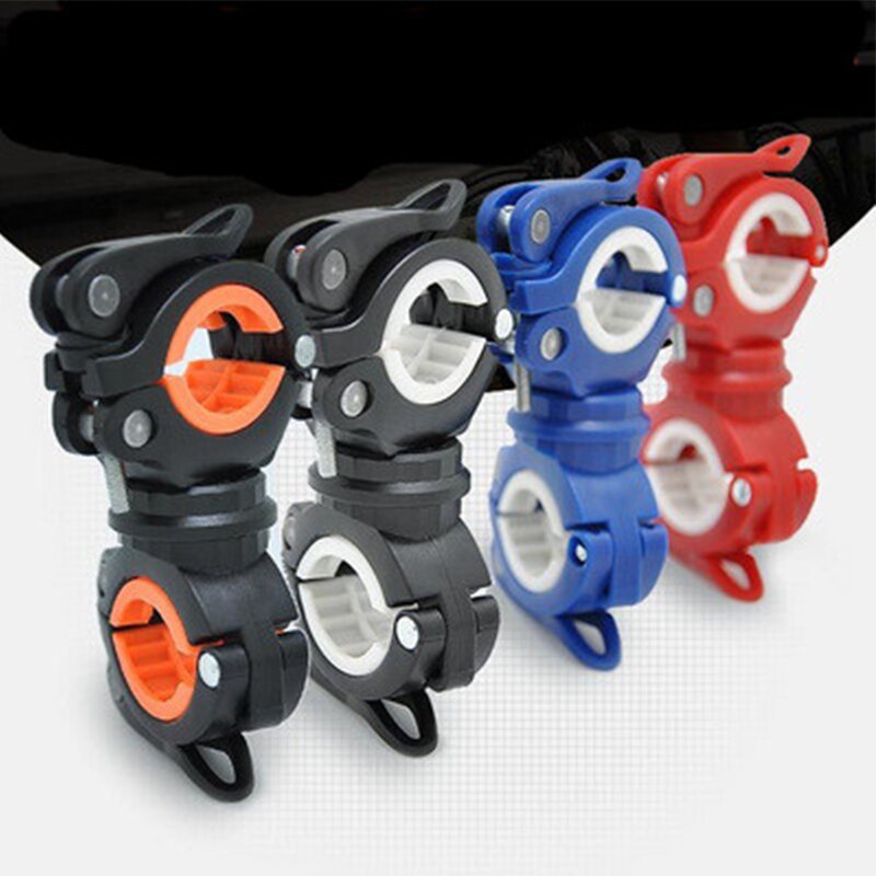 Mount Bike Cycling 360 Degree Rotatable bicycle clamp Flashlight LED Torch Light Holder Grip Bicycle seat pipe clamp