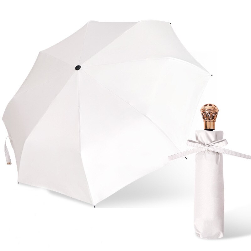 Lism merk kroon handvat paraplu regen vrouwen uv zonnige & regenachtige kroon paraplu voor vrouwen winddichte opvouwbare paraplu's  ys741