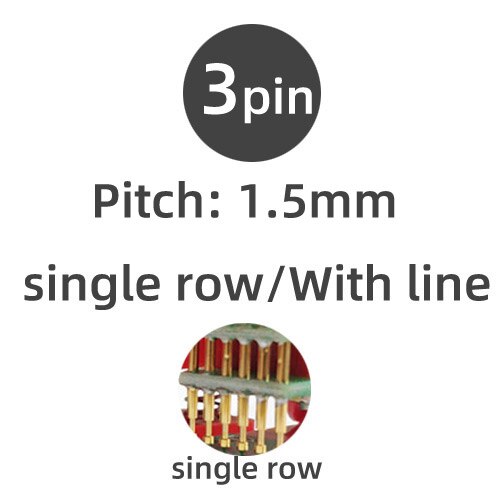 2Pin 3Pin 4pin Frame Clip Test Downloader Programming Tool Jtag 1.5mm Burning Hand hold Tool with Dupont cable: 3p With line