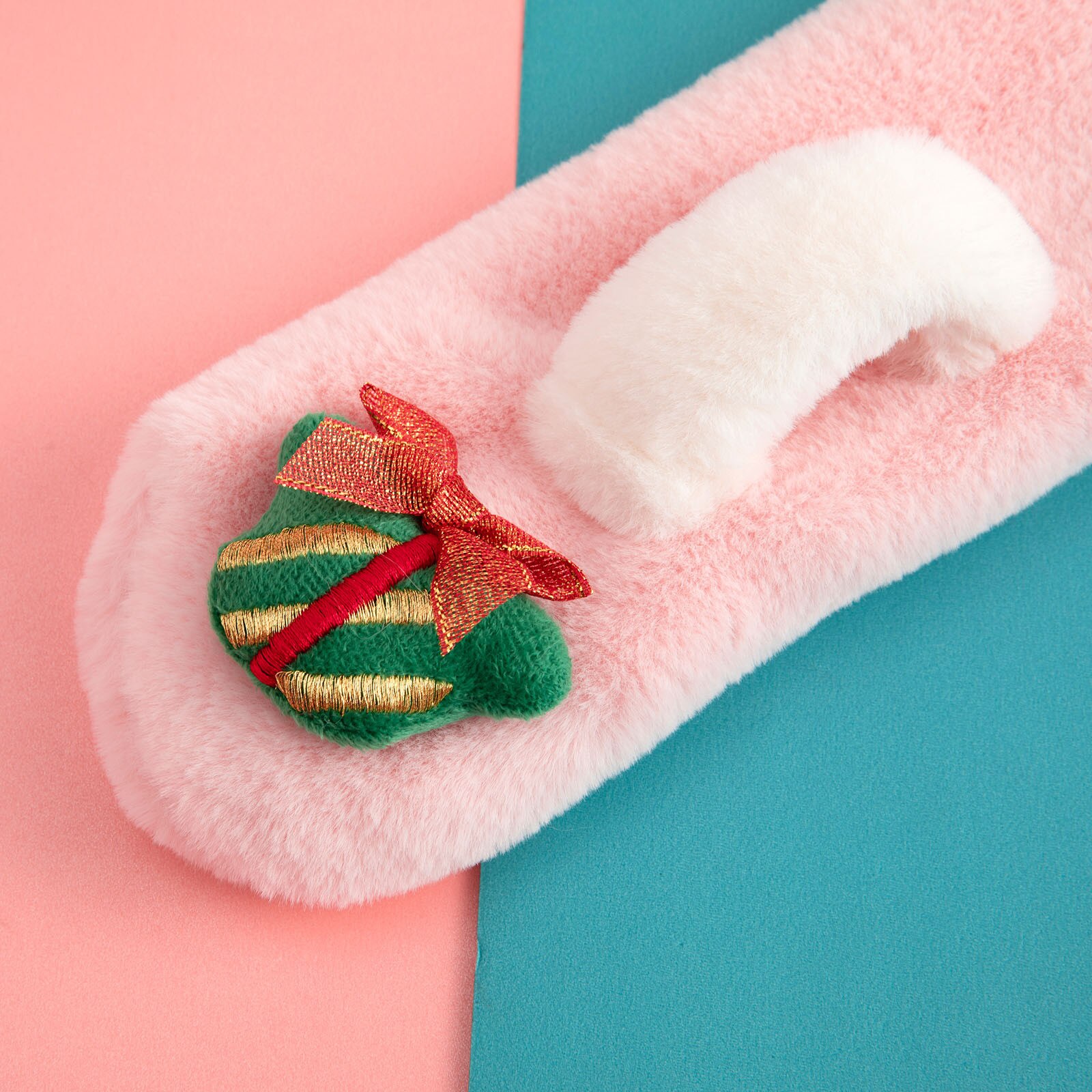 Christmas Cartoon Plush Scarf for Children Scarves Winter Cartoon Embroidery Scarf Boys Girls Xmas