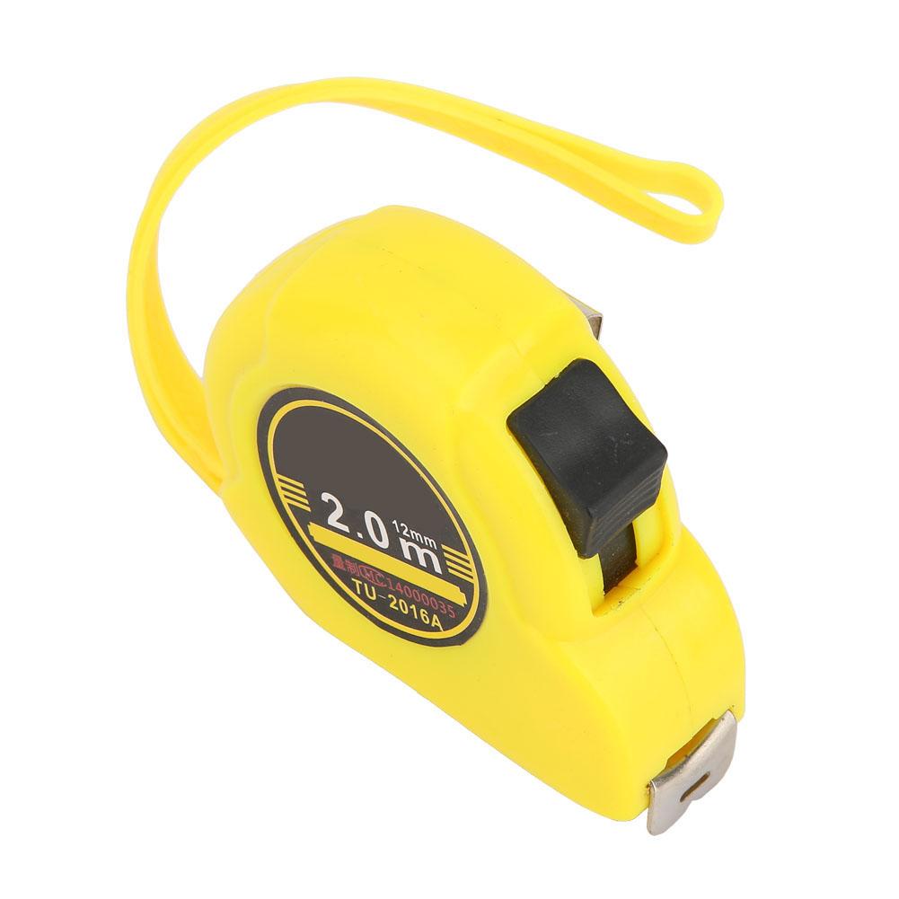 2.0m Stainless Steel Tape Measure Flexible Ruler Retractable Woodworking Measuring Tool