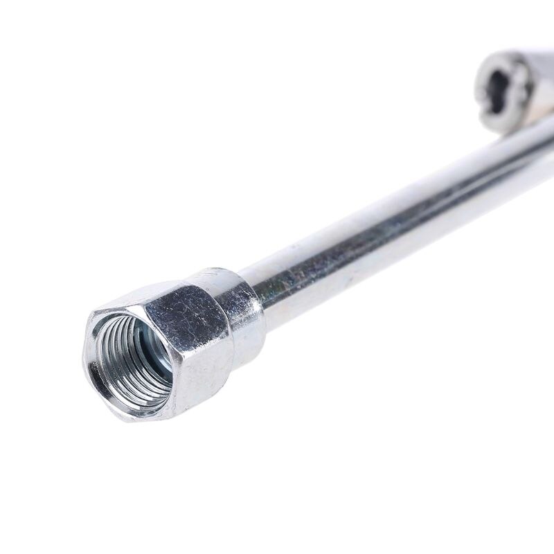 Dual Air Tire Chuck Head 1/4 Inch NPT Inflator Rod for Car Bus Tractor Truck RV Y98E