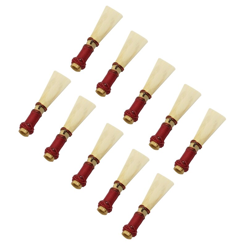 10 stk fagottrør fagottfløyterør naturlig siv blåseinstrument tilbehør