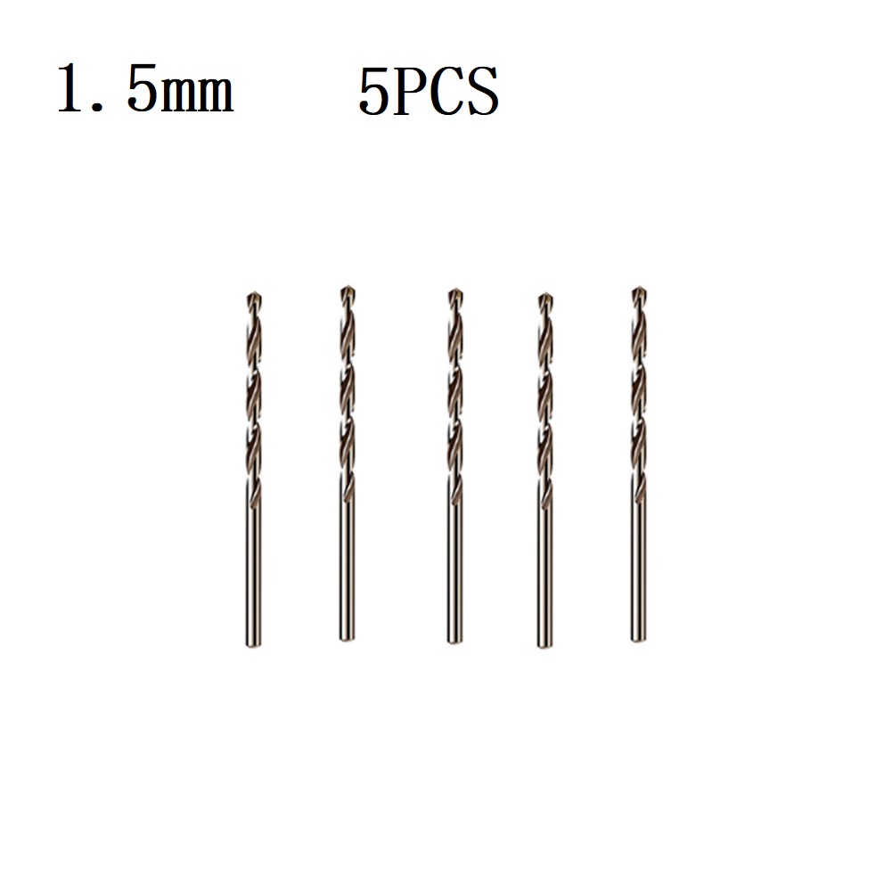 5/10 Uds HSS M35 broca de cobalto 1mm 1,5mm 2mm 2,5mm 3mm para barrena de acero inoxidable piezas de herramientas eléctricas de prensa de taladro de: Oro