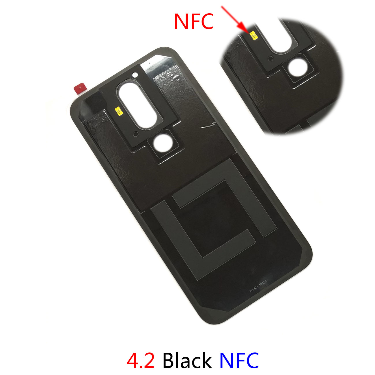 For Nokia 4.2 Back Cover 4.2 NFC Housing 6.2 Rear Housing 7.2 Back Case Battery Cover Replacement: Golden