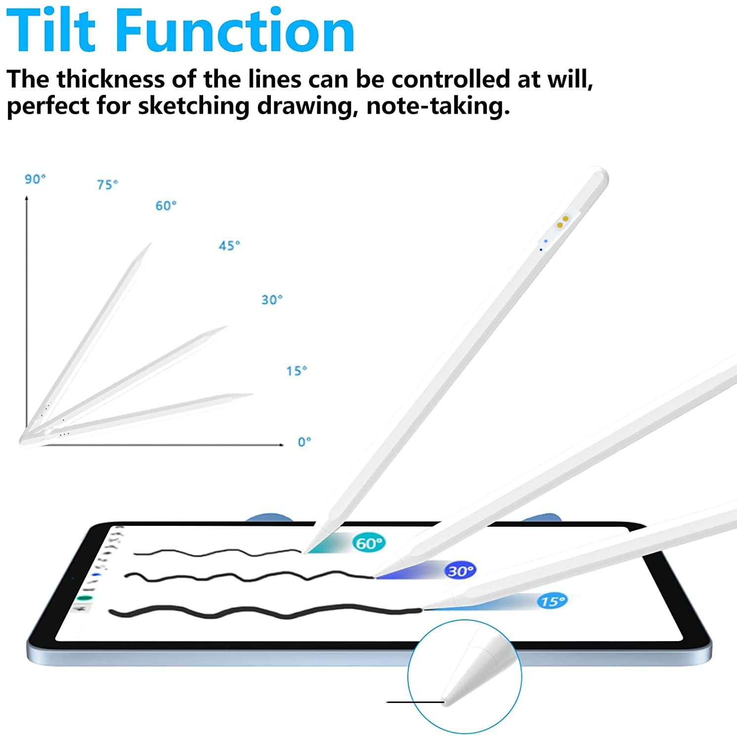 For Apple Pencil 26th Gen Stylus Pen Drawing Writing Touch Pencil For iPad Air 5 iPad Pro With Charging Box