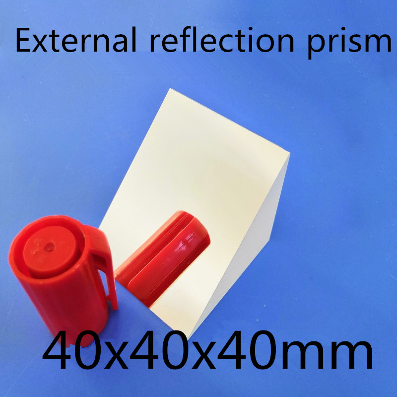 40x40x40mm 40*40*40mm Haakse K9 Driehoekige helling Externe Reflecterende Prisma lens coating met verzilverde