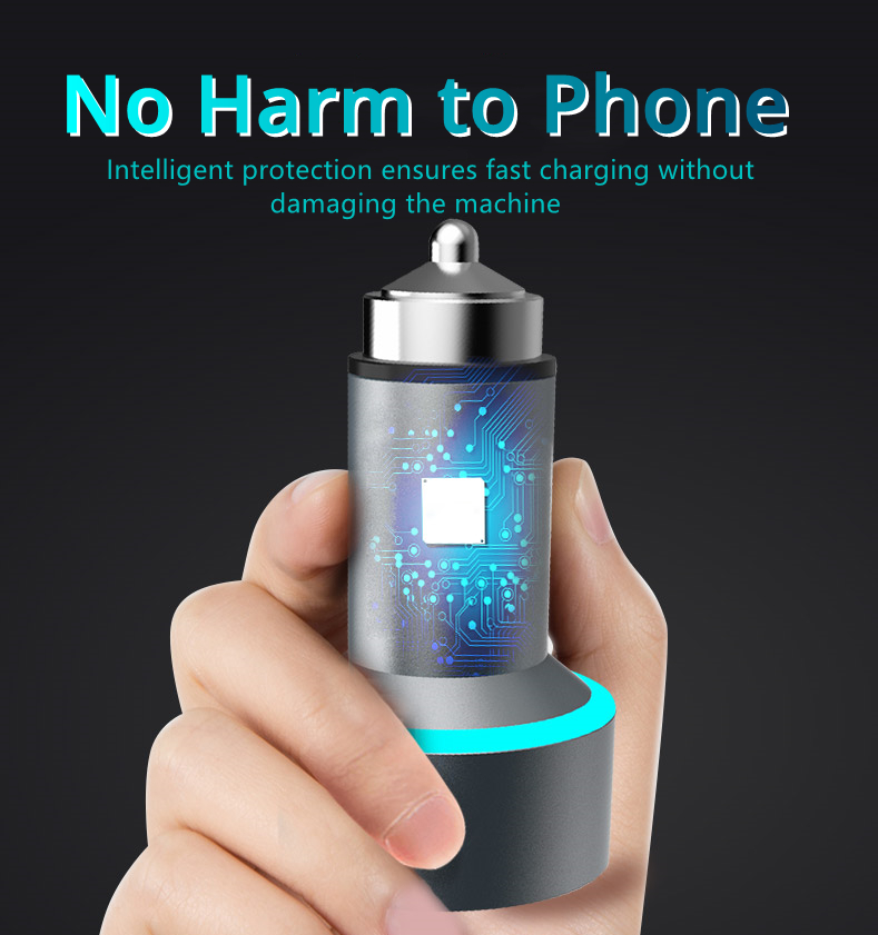 76w usb metal car charger,  qc 3,0 type-c pd quick charge 4,0 4,0 fast charging for iphone 12 11 , samsung 3,0 qc oneplus, huawei  p40.