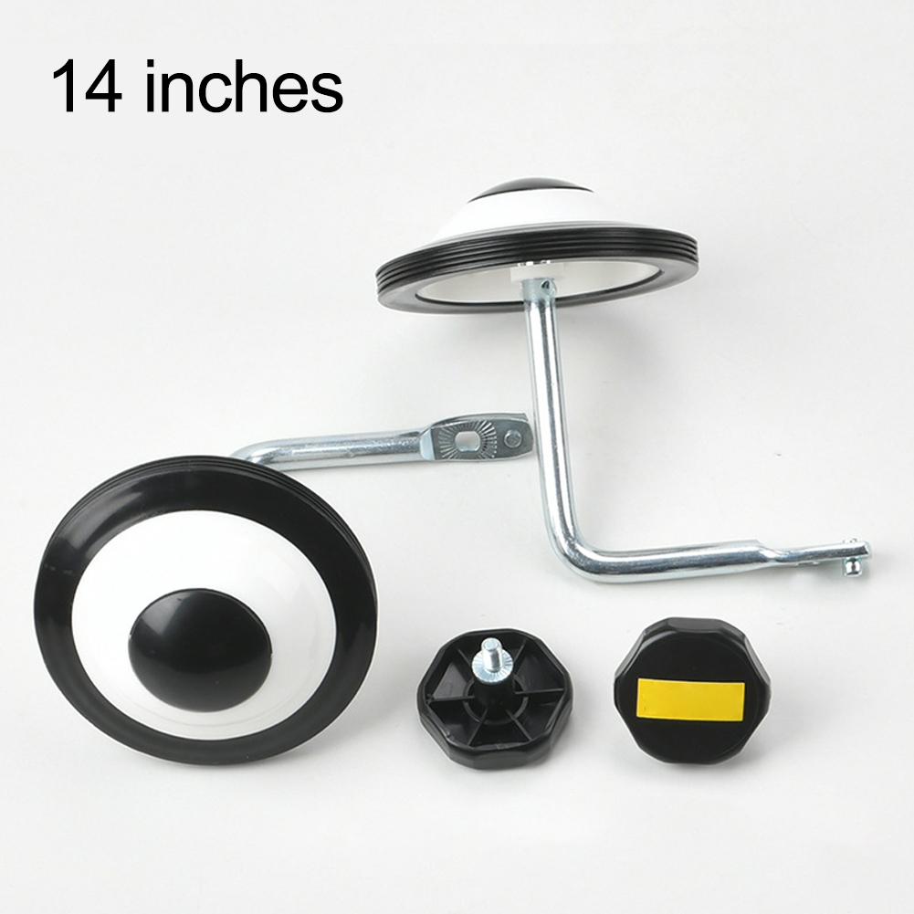 Hoge veiligheid fietswielen Fietswiel voor 12 inch fiets Trainingswielen Koolstofstaal Materiaal Hoge veiligheidsfactor: YELLOW
