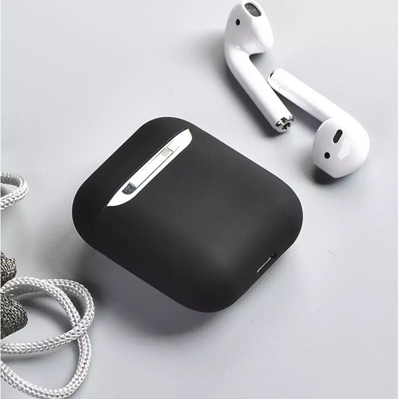 Funda de silicona blanda para auriculares Airpods 1/2, accesorios para auriculares, funda protectora para Apple AirPods 2