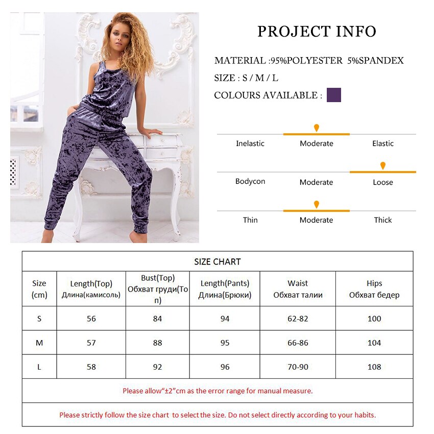 HiLoc Purple Sleepwear Velvet Pajamas For Women Sets Sleeveless Home Suit Spring Pijama Tank Top Lounge Wear Warm Female Set