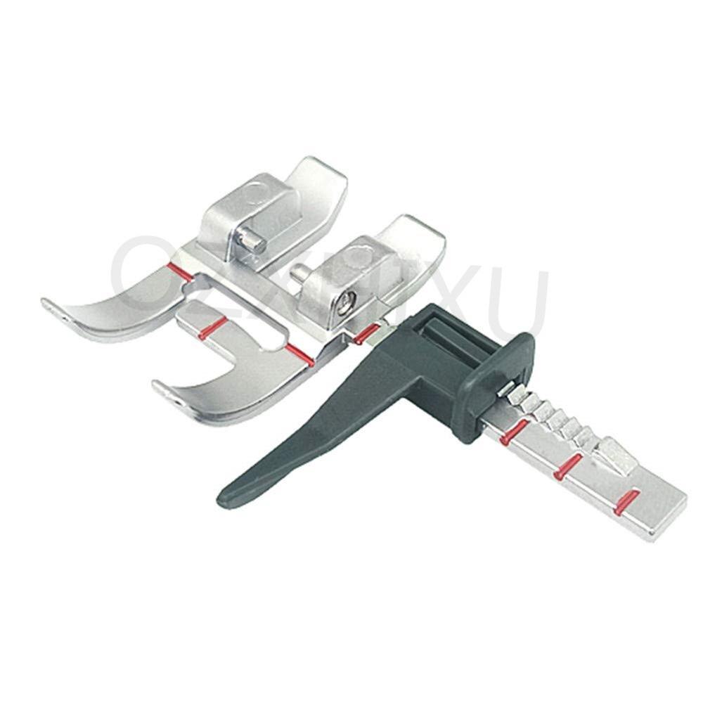 Snap On Adjustable Guide Ruler Presser Foot for Pfaff Sewing Machine with IDT System 820677096 7YJ308