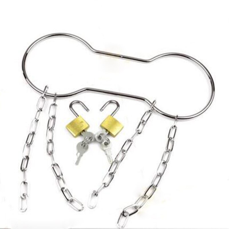 Chain Shackle Escape Handboeien Escape-Zilver Kleur Goocheltrucs Podium Close-Up Straat Accessoires Gimmick Comedy Mentalisme