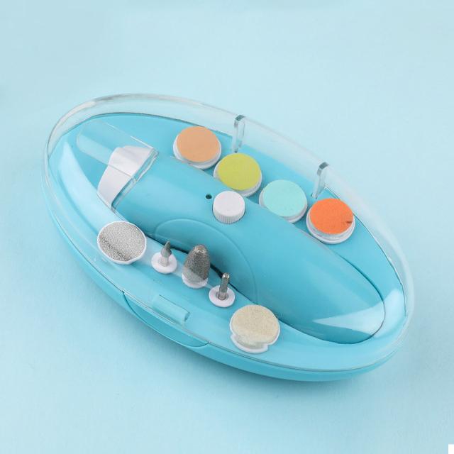 Elektrische Baby Nail Trimmer Usb Opladen Kids Infant Baby Cutter Nail Care Newbron Trimmer Manicure Clipper Kinderen Veilig Schaar: Blue
