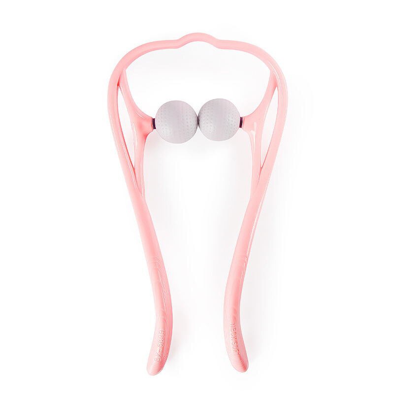 Plastic Pressure Point Therapy Neck Massageador Neck Massager for Neck Shoulder Trigger Point: Pink
