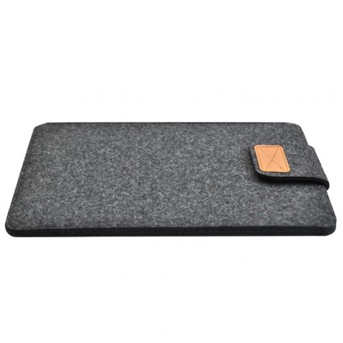 13-calowa, 15-calowa, filcowa, wąska torba na tablet MacBooks Air Pro, jednokolorowa torba do przechowywania tabletu: 15" / Ciemnoszary