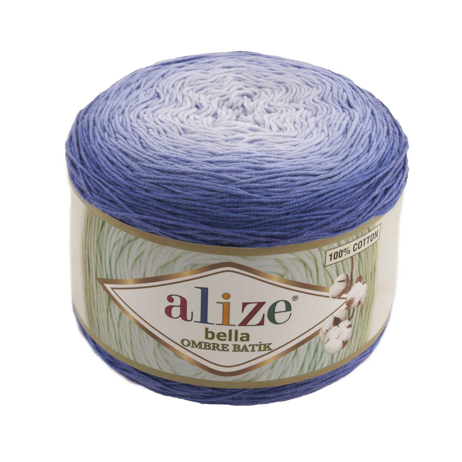% 100 Katoen 1 Pack ( 2 Ballen) Alize Bella Ombre Batik Hand Breien Garen (1 Bal: 250 Gram 900 Meter) Haak Tool Kit: 7407