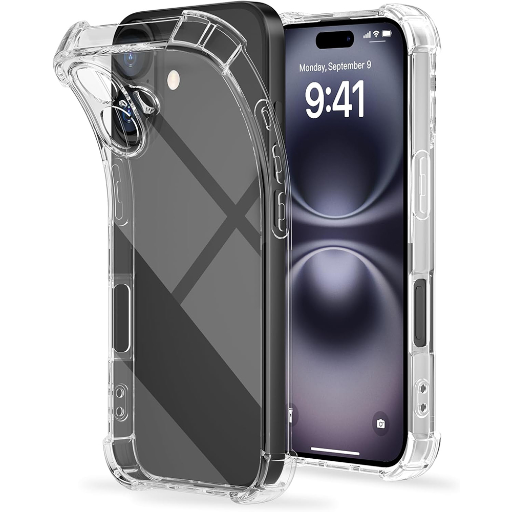 Esquinas a prueba de golpes funda transparente para iPhone 16E 16 E 15 Pro Max 14 Plus 13 Mini 12 11 X XS XR SE 2022 accesorios de cubierta: IPhone 13 Pro Max
