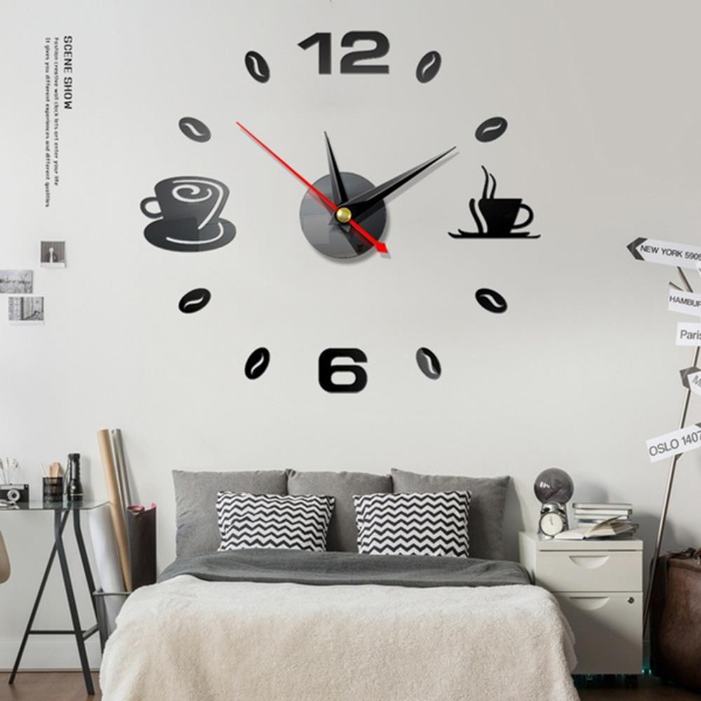 Acrylic Quiet 3D Clock Mirror Clock Wall Clock Windows Home Decor Office Livingroom Silent Interior DIY