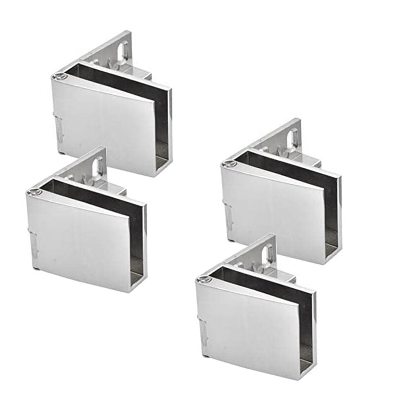 4 Pack Glass Door Hinges Glass Cabinet Door Hinge Glass Wine Cabinet Hinge Glass Display Hinge: Default Title