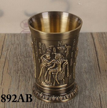 1 stk 40ml metalllegering oldtidens Egypt shotglass minikrus espressokrus whisky shotglass: 892ab
