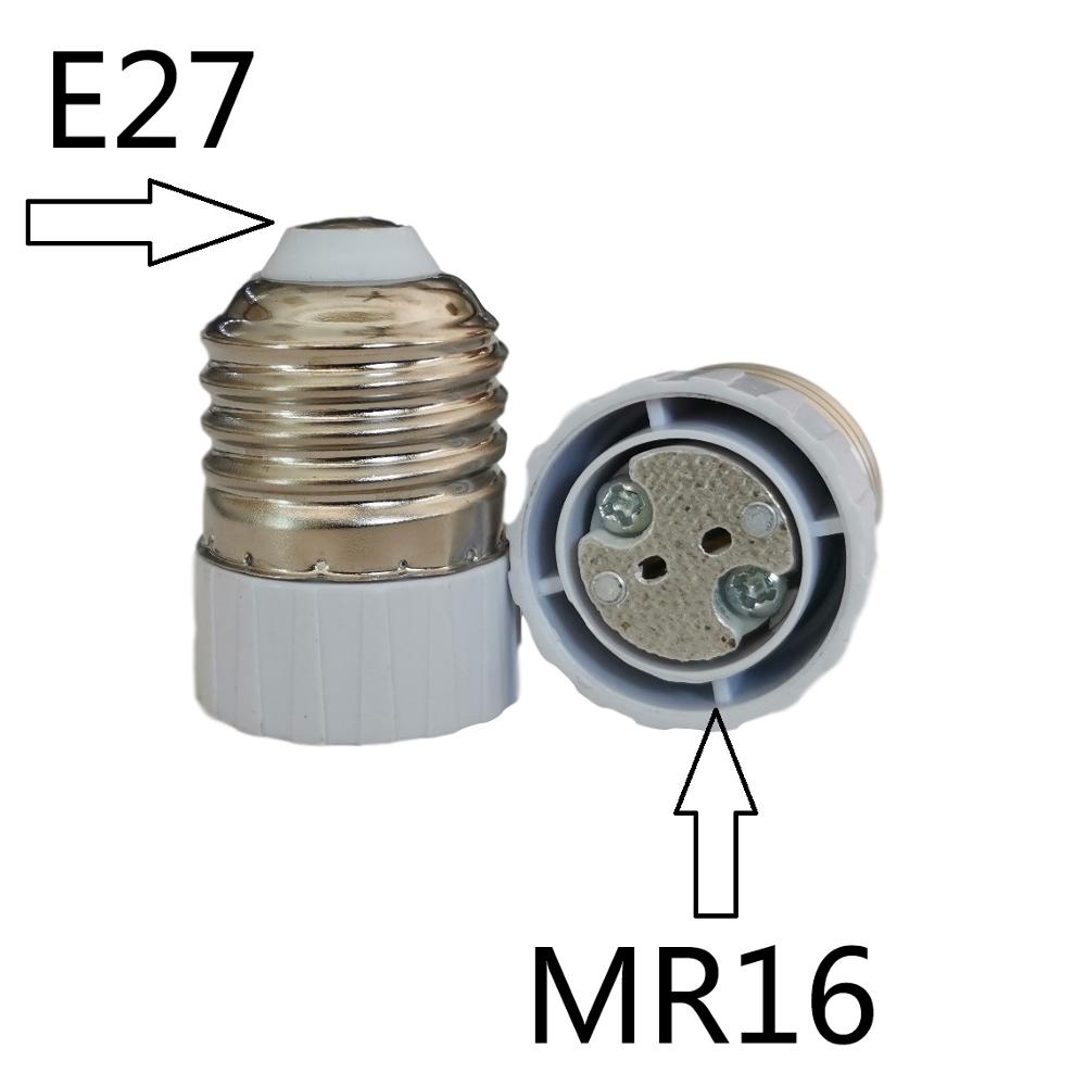 E27 Om G9 MR16 E27 B22 E17 E14 Lamphouder Converter 110V 220V Base Socket Adapter Voor led Lamp Maïs Gloeilamp: E27 TO MR16